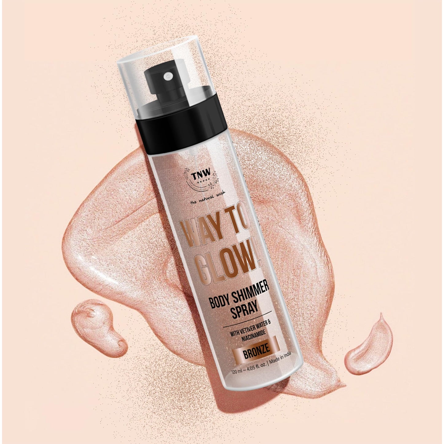 TNW the natural wash Way to Glow Body Shimmer Spray 120 ml - Bronze