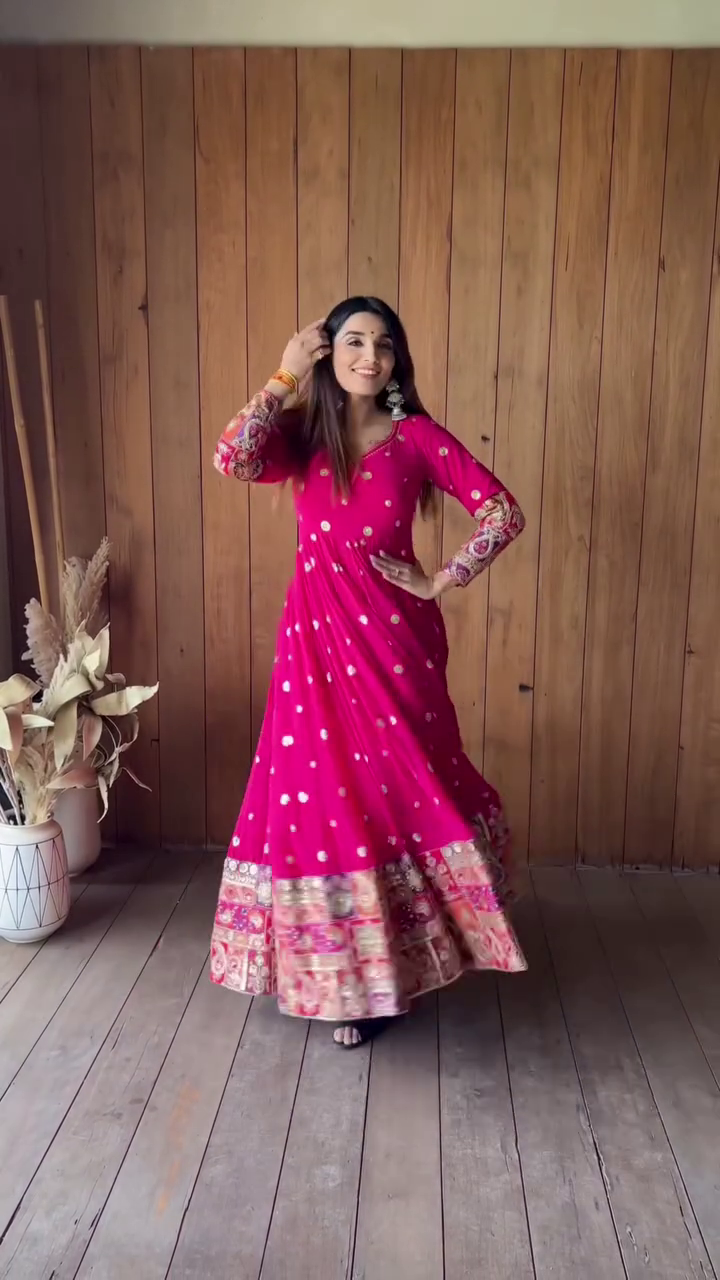 Embroidered Georgette Dress