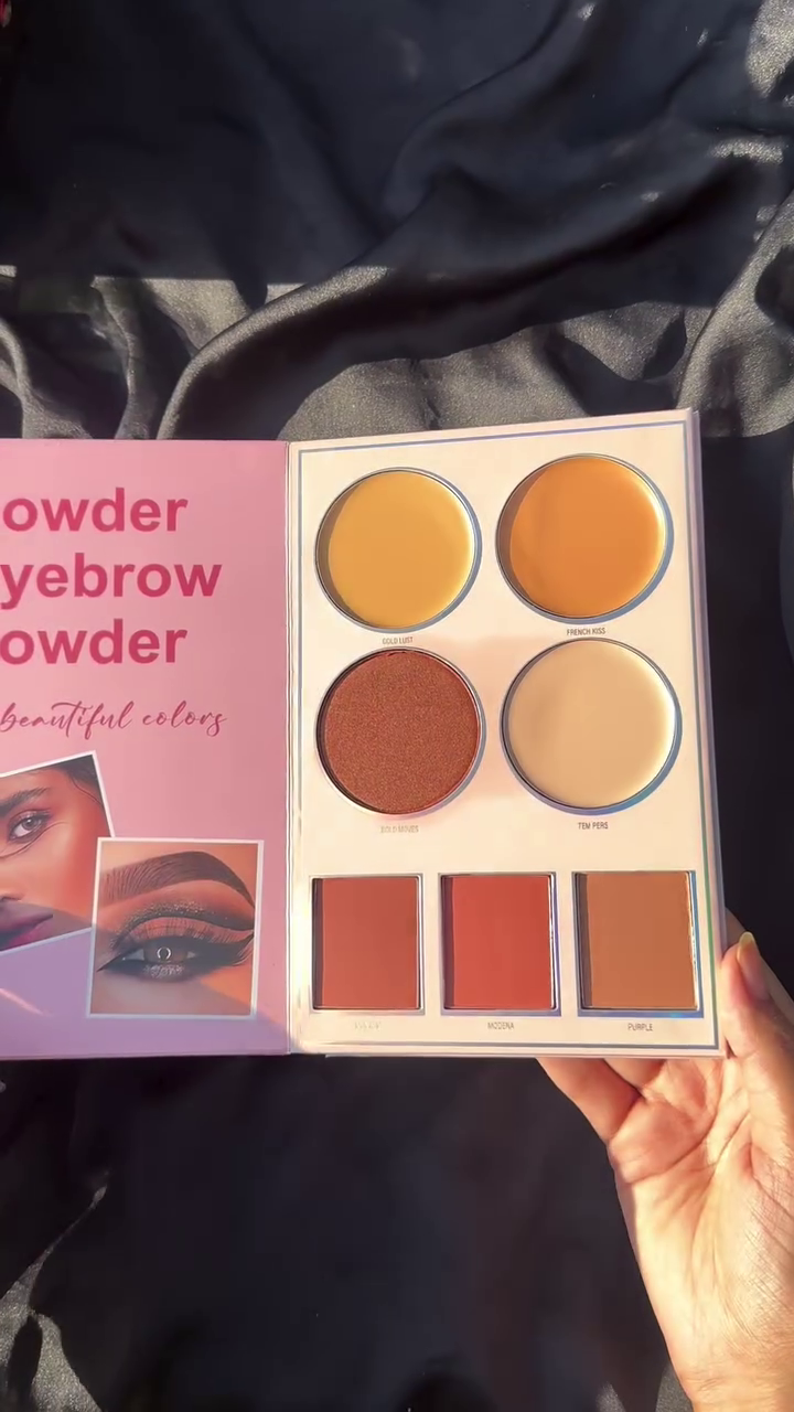 NYLI Professional 5 pages Makeup book Palette Lip color, Highlighter, Blusher, Eyeshadow NK7(17M)