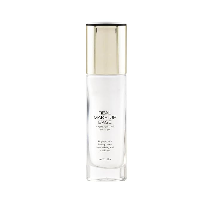 Syfer Real Makeup Base Hightlighting Primer| Skin-Hydrating Poreless Primer With Natural Glow Finish For Face Makeup (Golden-Tint)
