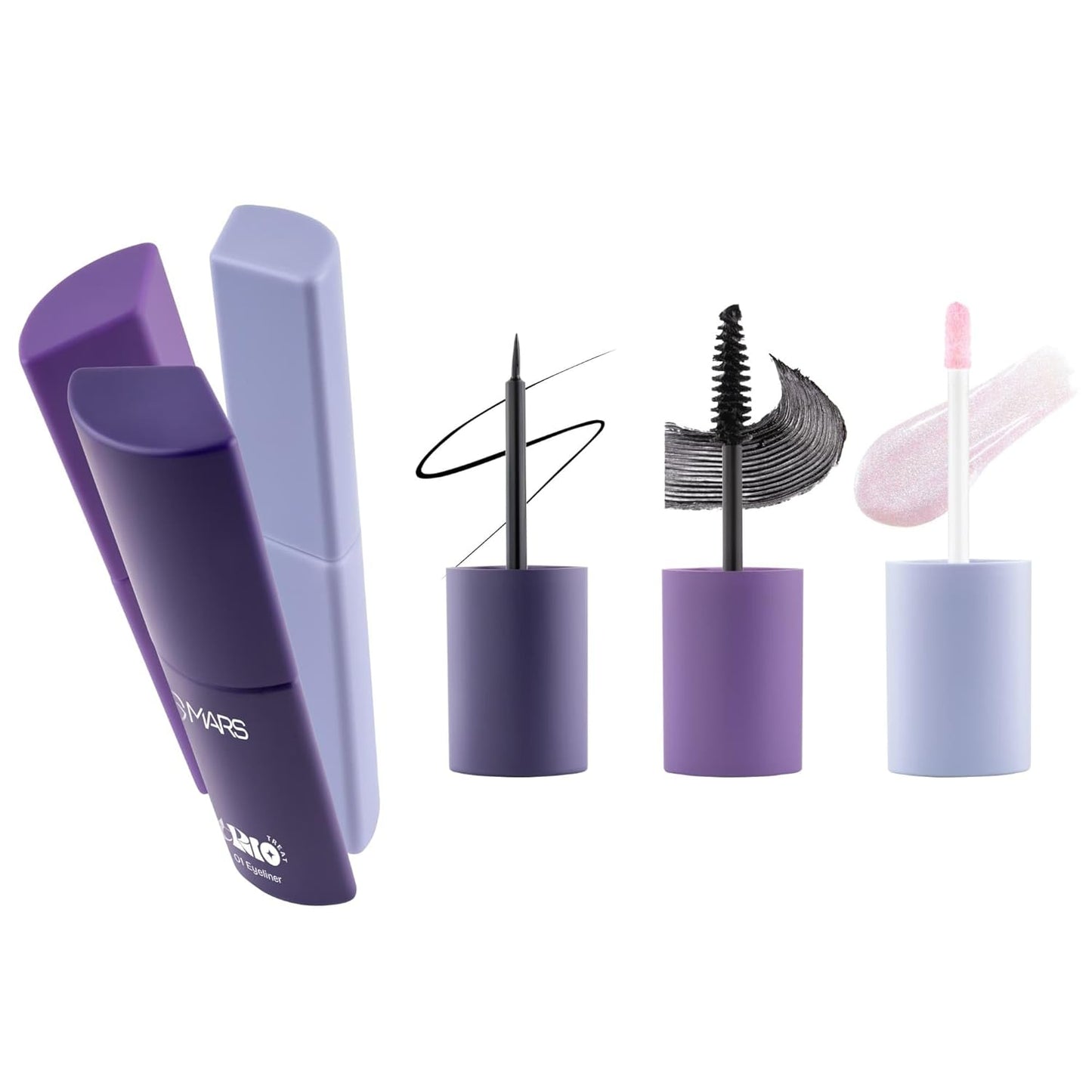 MARS TRIO Treat 3-IN-1 Eye Makeup Kit with Eyeliner AK2(5JN)