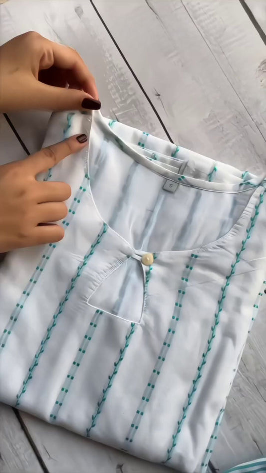 Most Amazing Georgette White Pattel Dress