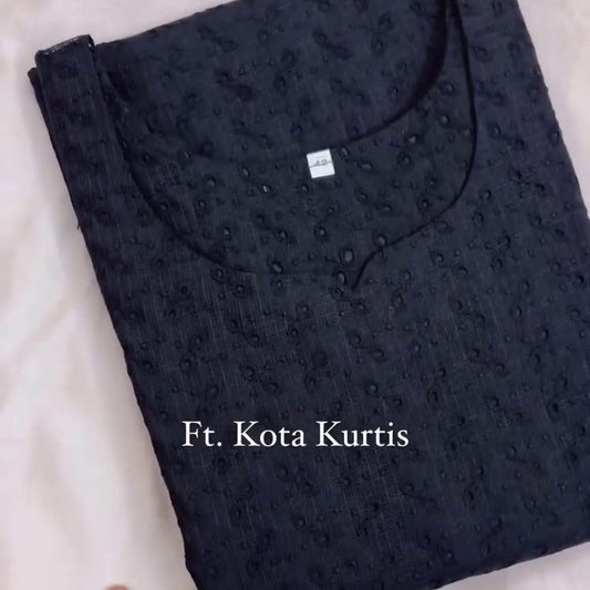 Daily Lives Ethnic Kota Kurti Black