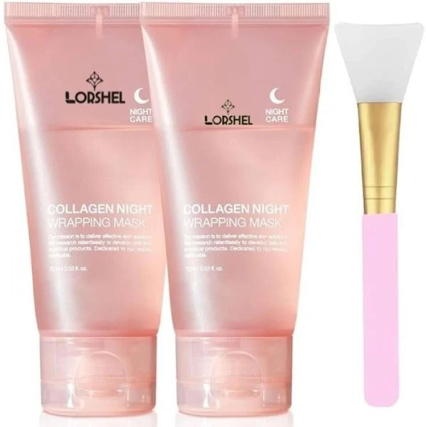 LORSHEL Collagen Overnight Wrapping Peel Off Facial Mask for Skin Regeneration