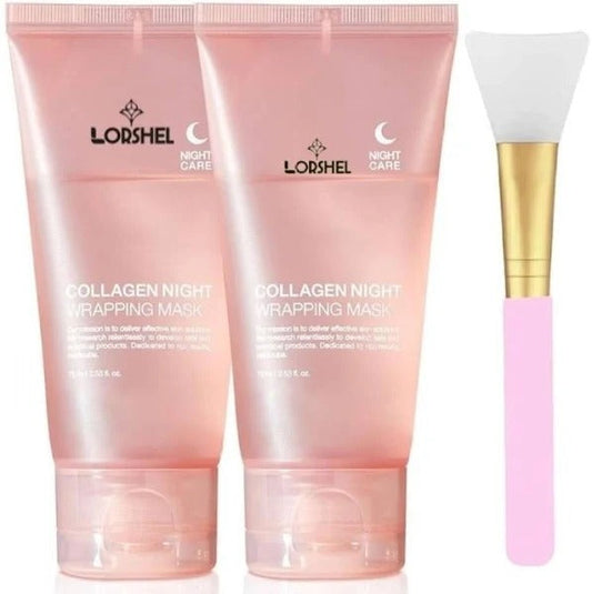 LORSHEL Collagen Overnight Wrapping Peel Off Facial Mask for Skin Regeneration