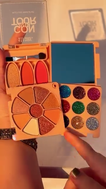 Pink Shimmer (SFR) Ultimate 10 Color Eyeshadow Palette AK6(17M)