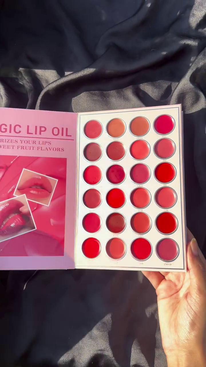 NYLI Professional 5 pages Makeup book Palette Lip color, Highlighter, Blusher, Eyeshadow NK7(17M)
