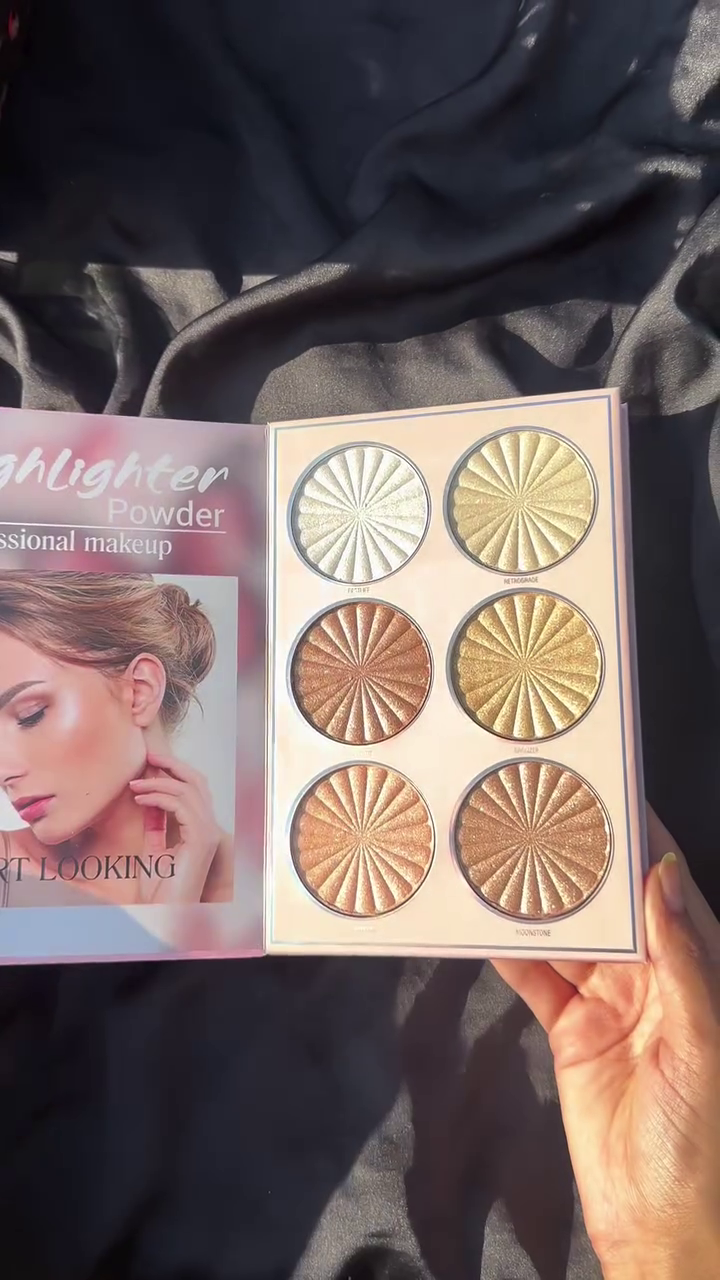 NYLI Professional 5 pages Makeup book Palette Lip color, Highlighter, Blusher, Eyeshadow NK7(17M)
