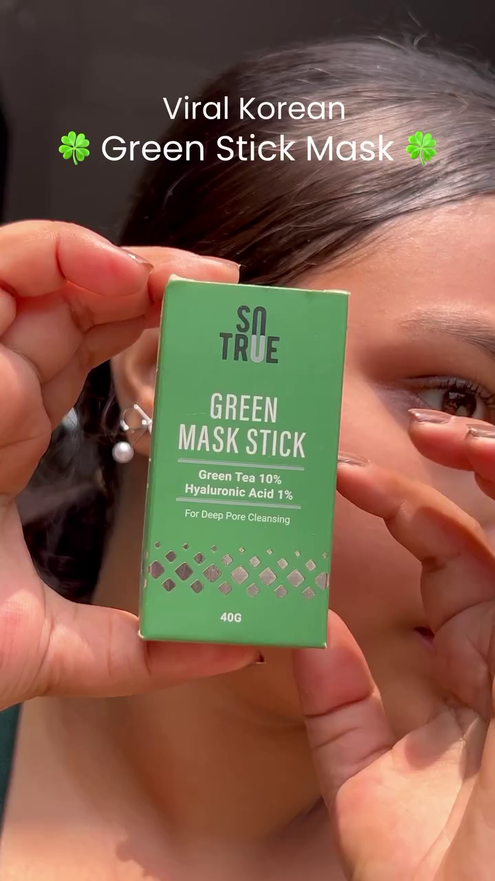 Offer Green Tea Mask Stick | Deep Cleansing Face Mask for Hydrated and Clear Skin AK2(24M)