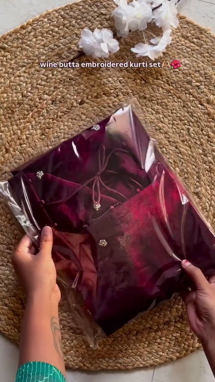 Soft Festival wear Maroon Dress