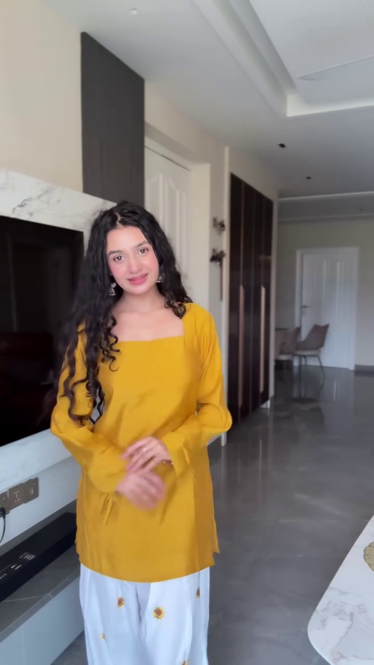 Affordable Pure Cotton Kurtis for Summer in Yellow & Blue