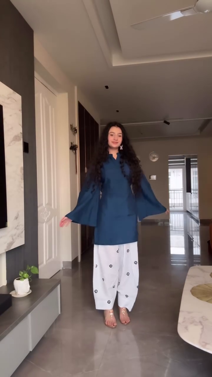 Patiyala Dress Up with Yellow & Blue