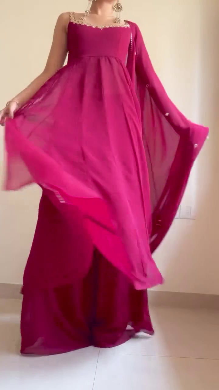 Light weight Sharara with Top