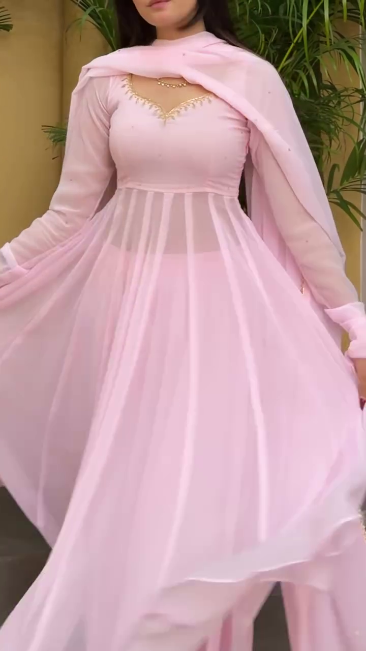Ethnic Baby Pink Dress