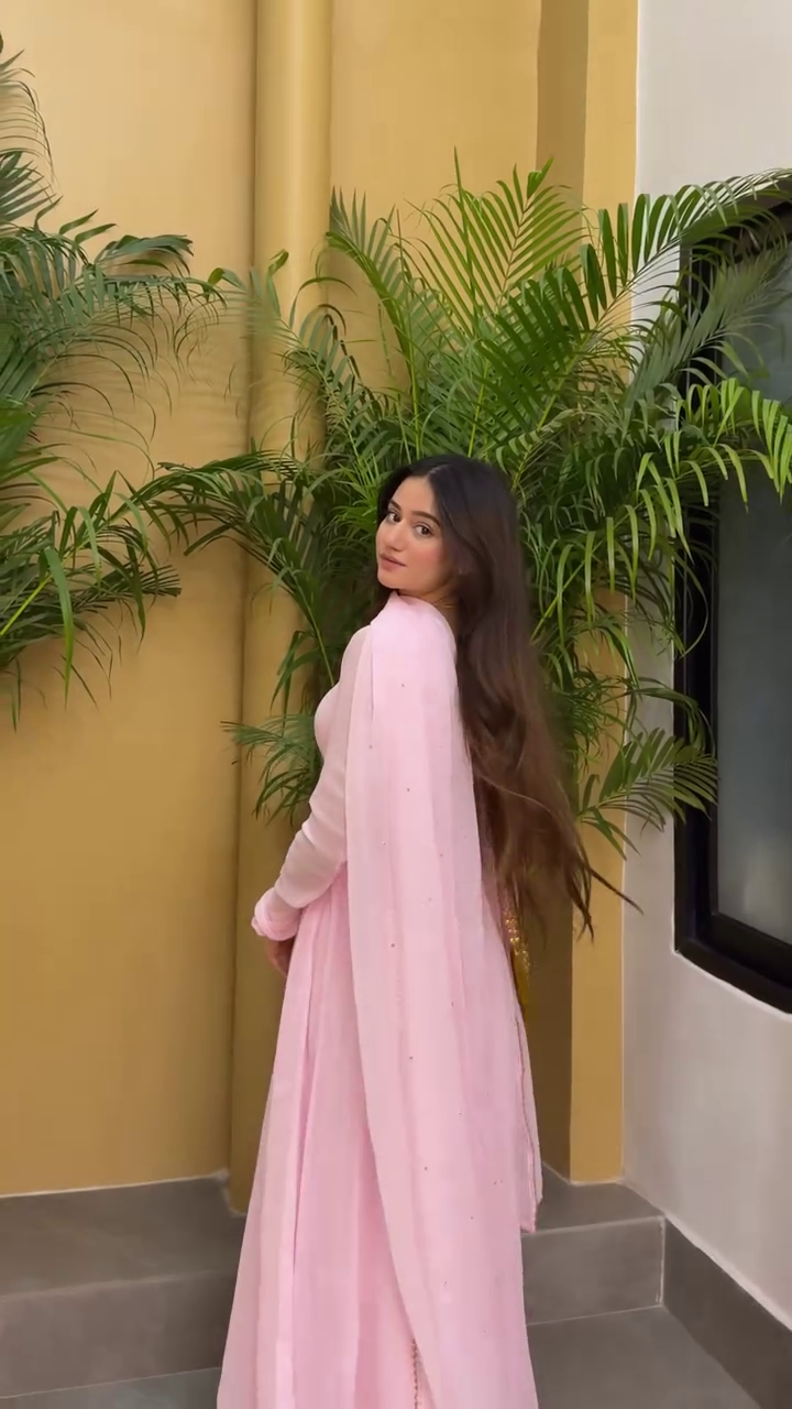 Ethnic Baby Pink Dress