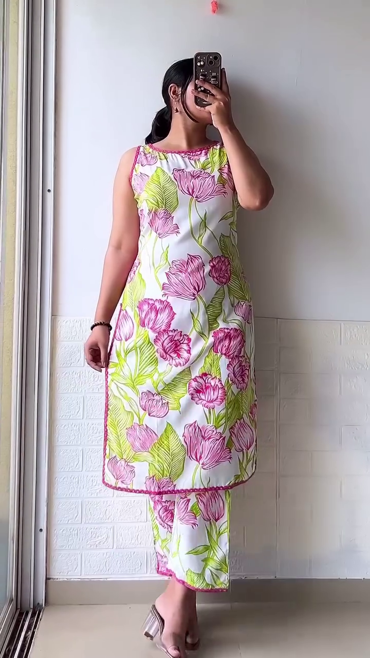Daily Wear Kurti Printed with Simple office work