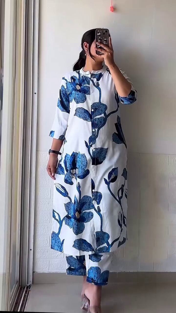 Daily Wear Kurti Printed with Simple office work
