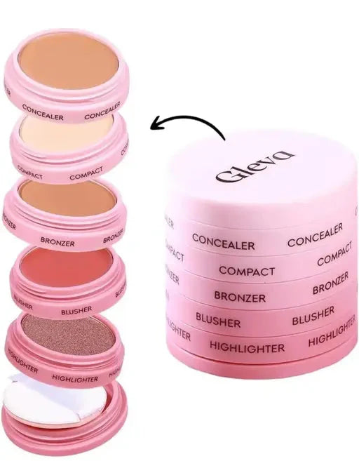 Makeup Stack 5-in-1, Smooth & Blendable, Travel-Friendly Kit AK(6JN)1